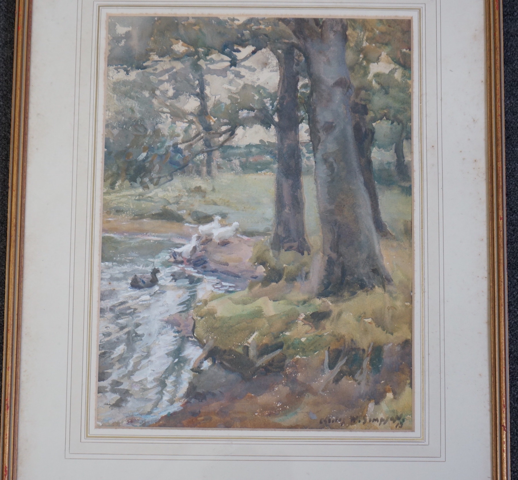 Charles Walter Simpson (English, 1885-1971), ‘Oct. Day 13’, watercolour, 39 x 29cm